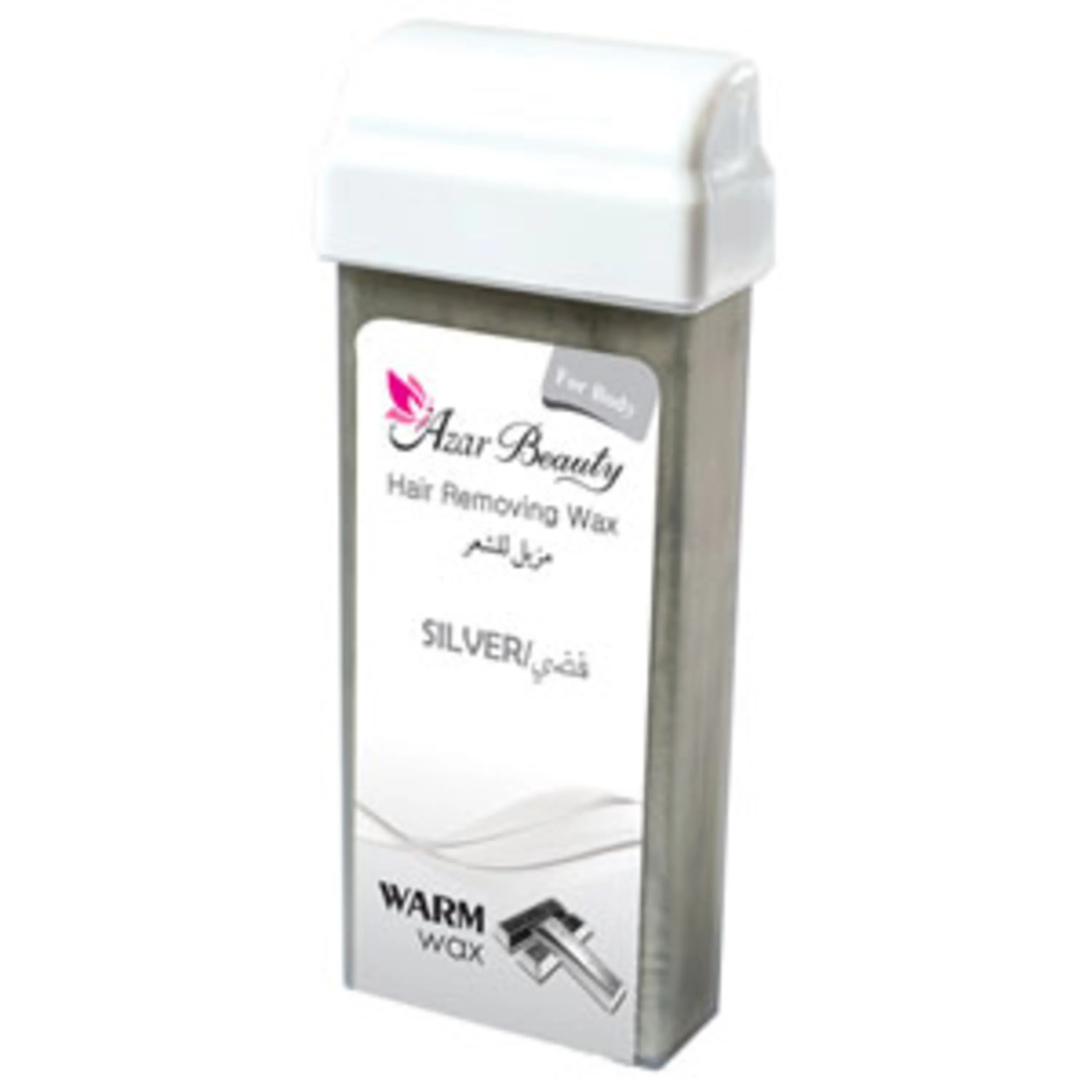 موم اپیلاسیون گرم خشابی نقره ای  آذر بیوتی100گرمی